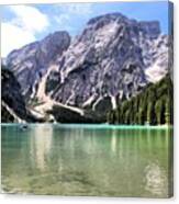 Lake Of Braies #7 Canvas Print