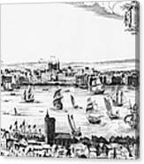 Visscher: London, 1616 #7 Canvas Print