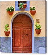 A Door In Monte Carlo Italy Canvas Print