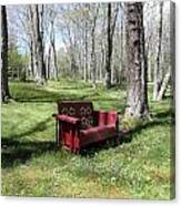 A Perfect Bench In The Country Canvas Print
