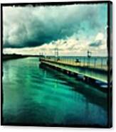 Abandoned Jetty #river #broads #water Canvas Print