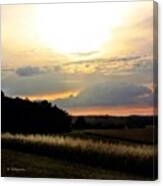 Abendspaziergang ~ #evening #sunset Canvas Print