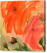 Abstract Dahlia's Canvas Print