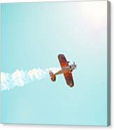 Aerobatic Biplane Inverted Canvas Print