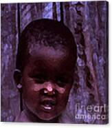 African Little Girl Canvas Print
