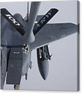 Air Refueling A F-15e Strike Eagle Canvas Print