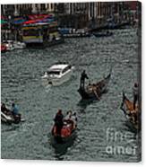 Along The Canal Canvas Print