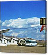 Amboy With Bus Canvas Print