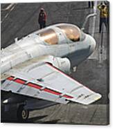 An Ea-6b Prowler Is Guided Onto Canvas Print
