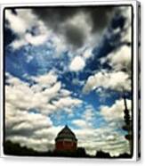 Ancient & Modern Towers #hamburg #sky Canvas Print