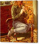 Angie And The Pennywhistle Canvas Print