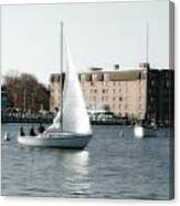 Annapolis Sail Boat Canvas Print