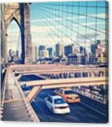 Another Day On Brooklyn Bridge Canvas Print