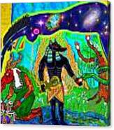 Anubis And The Guardians Of The Source Canvas Print