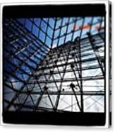 #architecture #lines #sky #glass Canvas Print
