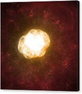 Artists Concept Of A Hypergiant Star Canvas Print