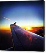 #atardecer Desde El #avión -- (#sunset Canvas Print