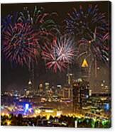 Atlanta Fireworks Canvas Print