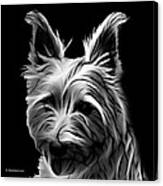 Australian Terrier Pop Art - Greyscale Canvas Print