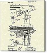 Automatic Firearm 1911 Patent Art Canvas Print