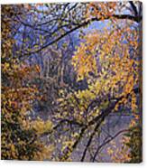 Autumn And The River Canvas Print