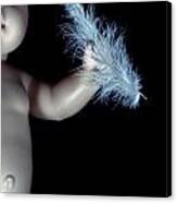 Baby Doll With Feather Canvas Print