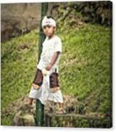 Balinese Boy In Tradisional Costume Canvas Print