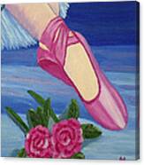 Ballet Toe Shoes For Madison Canvas Print