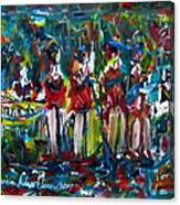 Batak Music And Dance By The Band Samosir Cottage Dance Canvas Print