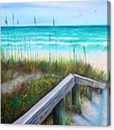 Beach Access At Pass-a-grille Canvas Print