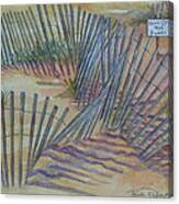 Beach Fences Canvas Print