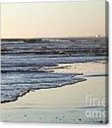 Beach Sunset Ormond Beach Canvas Print