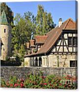 Beautiful Old Town Bebenhausen In Germany Canvas Print