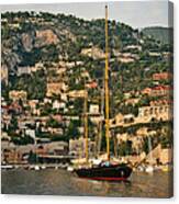 Black Sailboat Canvas Print