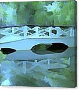 Blue Bridge In Magnolia Canvas Print