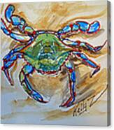 Blue Crab Blues Canvas Print