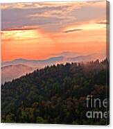 Blue Ridge Sunset Canvas Print