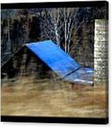 'blue Roof Barn' Canvas Print