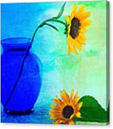 Blue Vase Ii Canvas Print