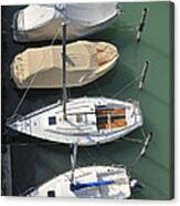 Boats And Water From Above Canvas Print