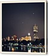#boston #goinghome #late #lights Canvas Print