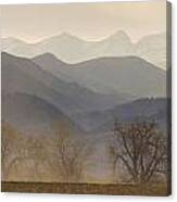 Boulder County Colorado Layers Panorama Canvas Print