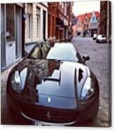 Bruges, Belgium Ferrari Ride #ferrari Canvas Print