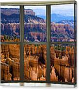 Bryce Canyon Bay Window View Canvas Print