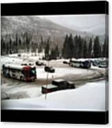 #bus #solitude #uta #utah #ski #transit Canvas Print