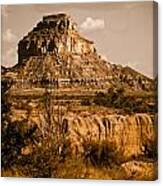 Chaco Canyon, New Mexico - Butte Canvas Print
