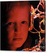 By The Glow Of Christmas Lights Canvas Print