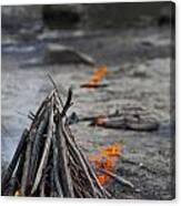 Camp Fire Canvas Print