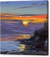 Campsite Sunset Canvas Print