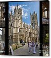 Canterbury Cathedral Collage Canvas Print